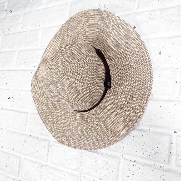 Accessories - Wide Brim Woven Beach Sun Hat with Braided cord